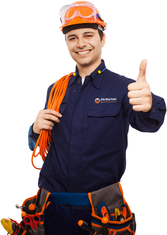 Electrician Showing Thumbs Up
